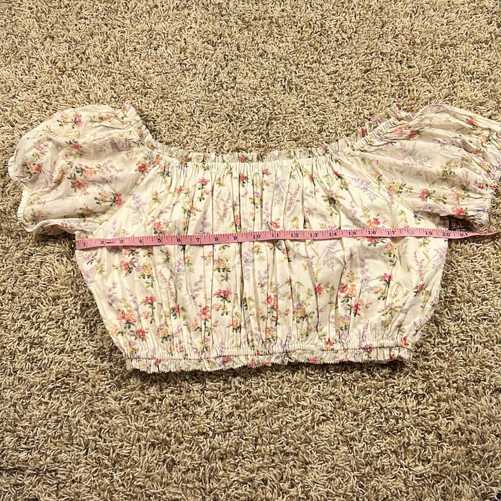 Polo Ralph Lauren - Watercolor Landscape Crop Top - Size XL - Picture 5 of 8